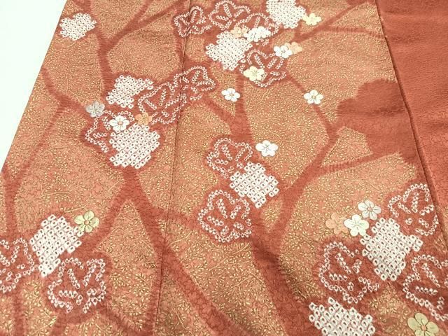 平和屋着物□訪問着 刺繍 絞り 枝梅文 金彩 正絹 逸品 CABG6531xe