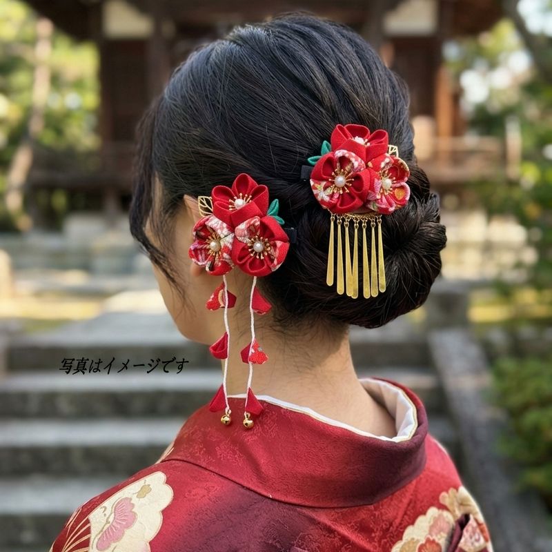 着物 髪飾り ヘッドドレス 結婚式 七五三 浴衣 成人式 振袖 和装 前