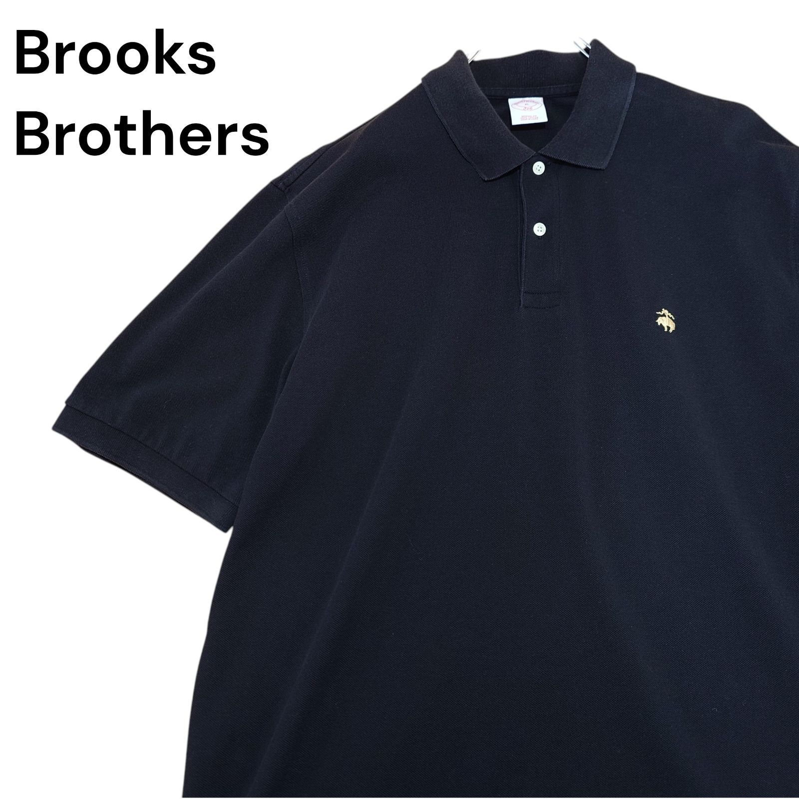 XL】Brooks Brothers ブルックスブラザーズ ポロシャツ ブラック