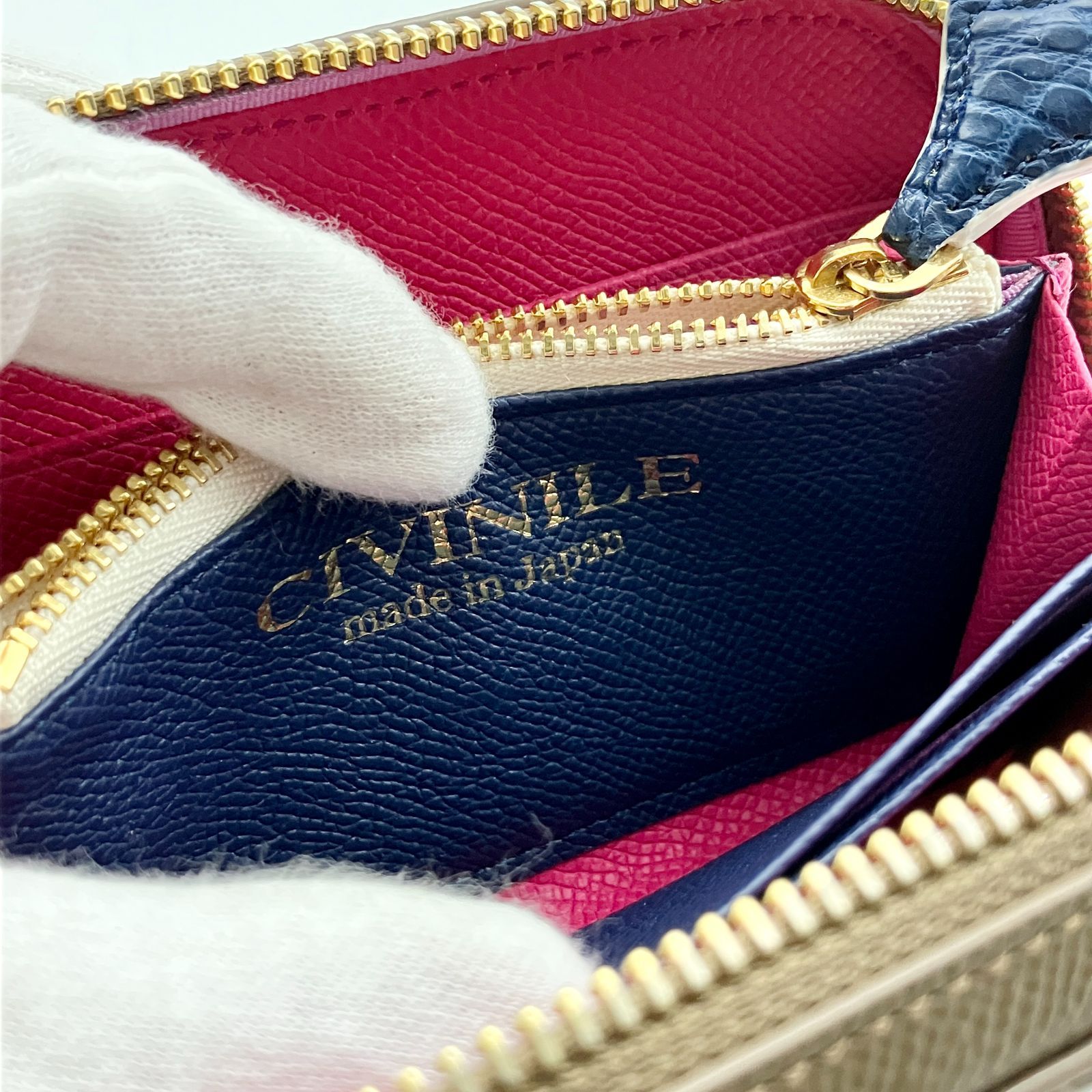 未使用】 チビナイル CIVINILE クロコダイル ミニ財布 コインケース 未使用】 チビナイル CIVINILE クロコダイル ミニ財布 コインケース