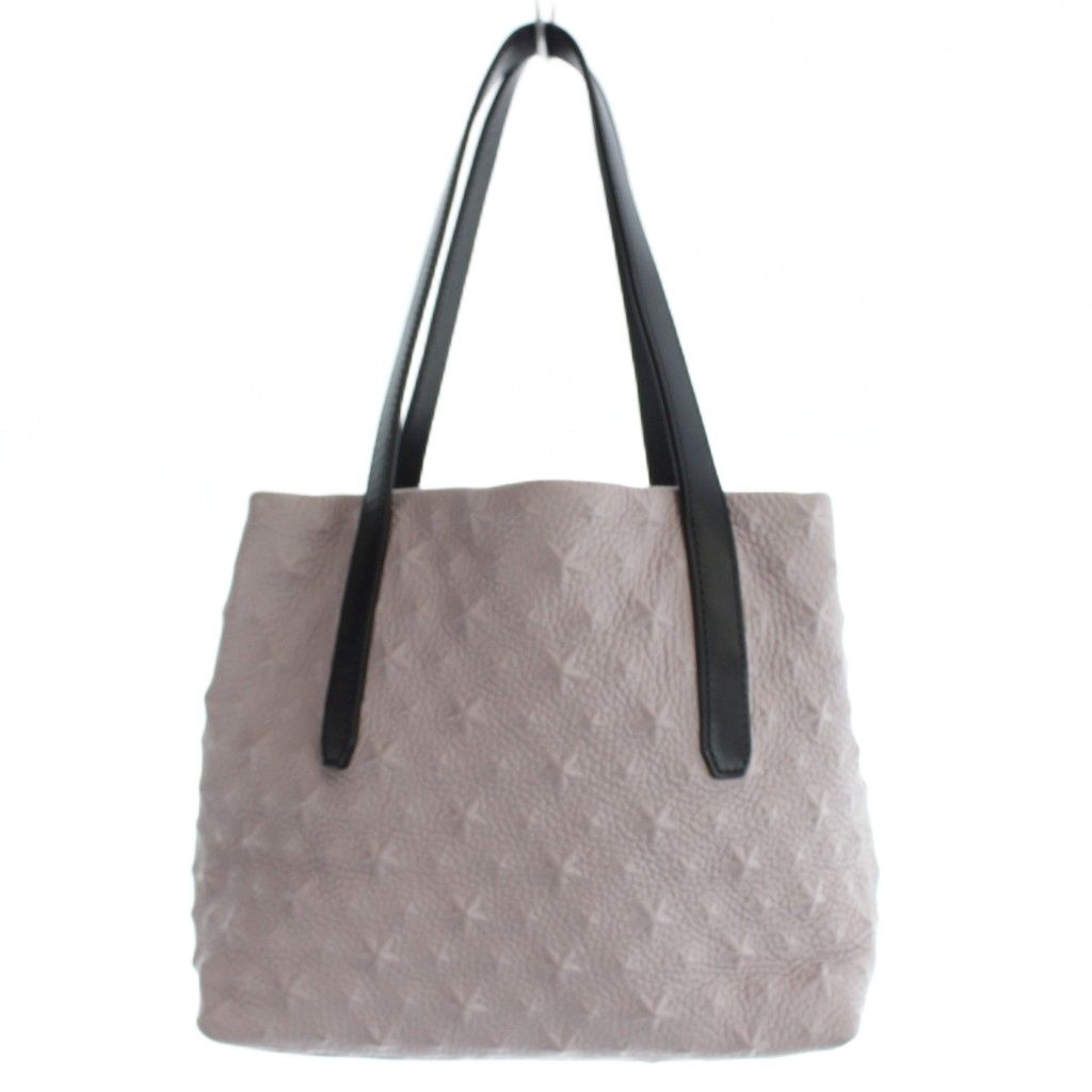 ■美品■ジミーチュウ　トートバッグ　レザー　ピムリコ　グレージュ　スターエンボス ジミーチュウ JIMMY CHOO ピムリコ Pimlico トートバッグ ハンドバッグ