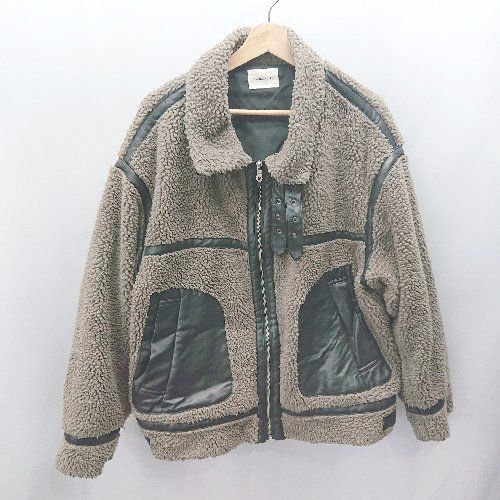 ■ EMMA CLOTHES エマ クローズ ボア カジュアル 秋 冬 長袖 ジャケット サイズF ブラウン系 レディース E 【1406180096823】