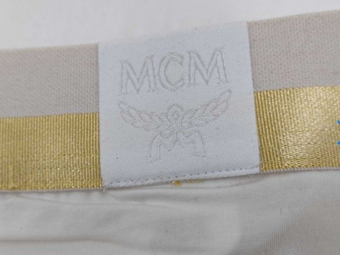 MCM アンダーウェア ビキニブリーフ ホワイト ゴールド ロゴ サイズL 2 