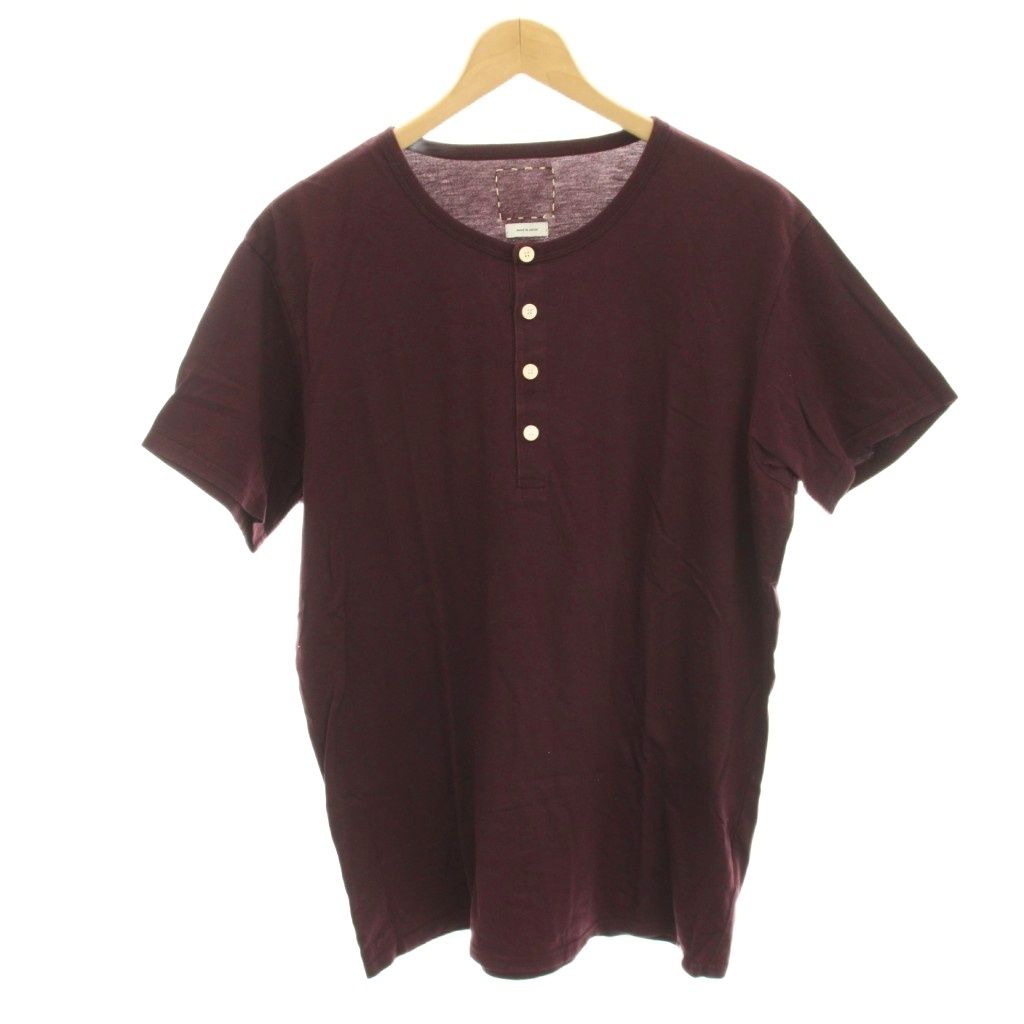 ビズビム VISVIM ヘンリーネックシャツ Tシャツ カットソー 半袖 3 紫 