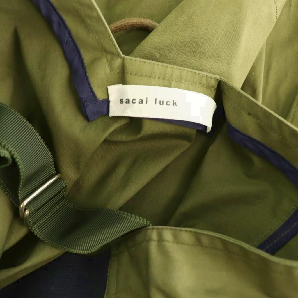 サカイラック sacai luck ニット切り替えミリタリージャケット Vネック