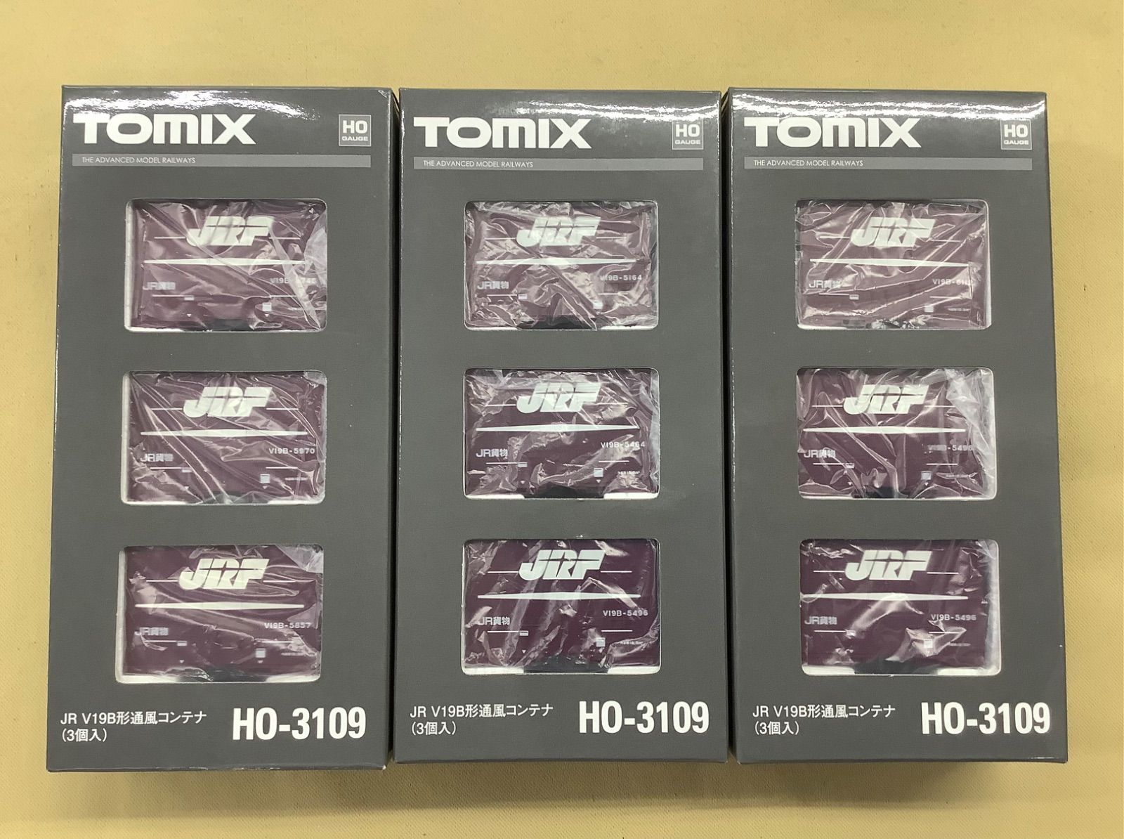 TOMIX HOゲージ HO-3109 JR V19B形通風コンテナ 9個