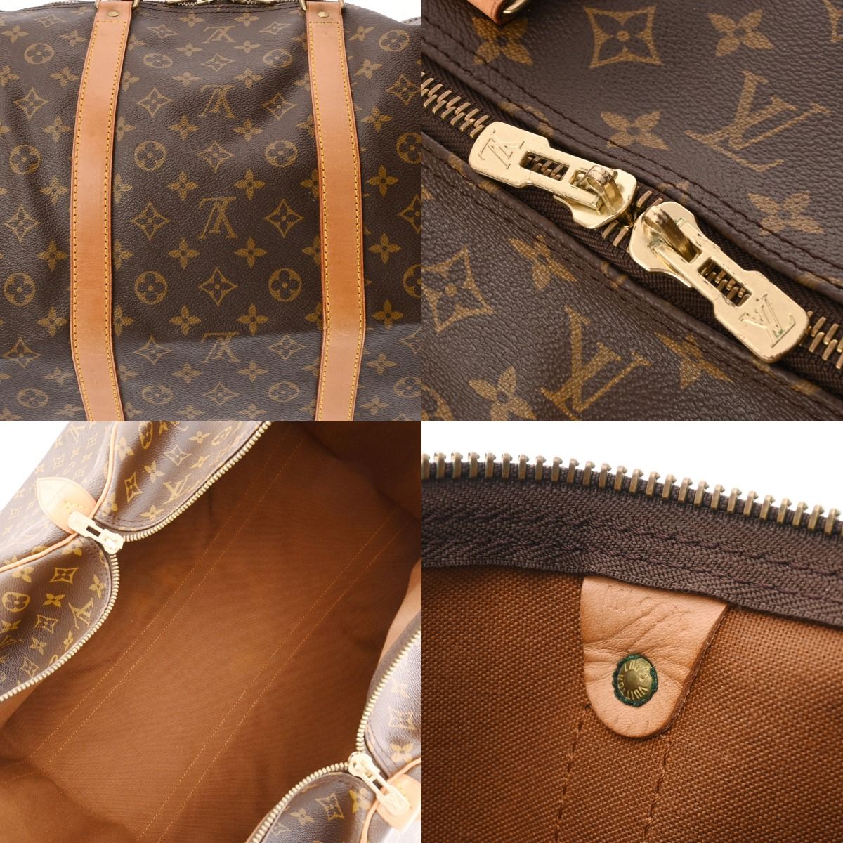 ルイヴィトン モノグラム キーポル 60 ブラウン M41422 ユニセックス