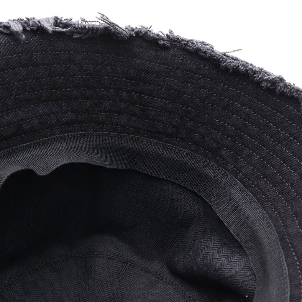LOEWE (ロエベ) FRAYED BUCKET HAT ステッチブリム フリンジ レザー LOEWE (ロエベ) FRAYED BUCKET HAT ステッチブリム フリンジ レザー