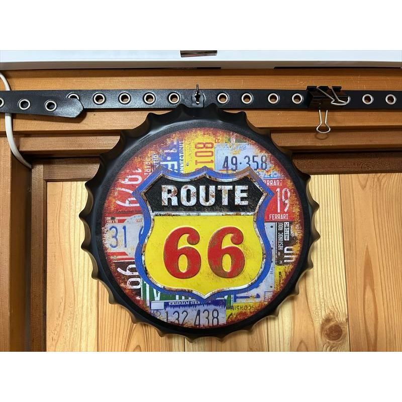 ルート66 王冠型の壁掛け装飾 エンボス仕様王冠サイン - メルカリ