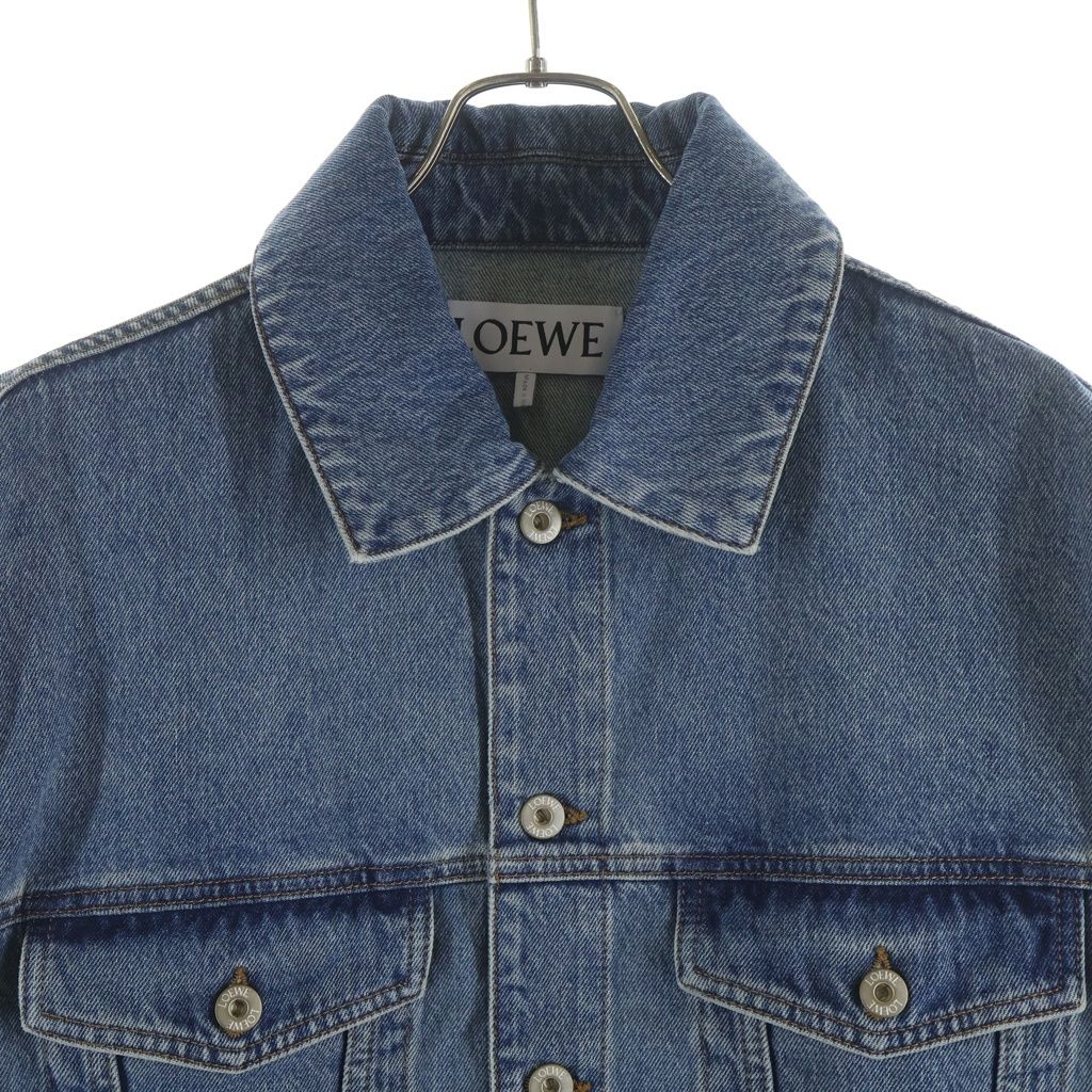 LOEWE (ロエベ) アナグラムロゴ カットアウト デニム トラッカー