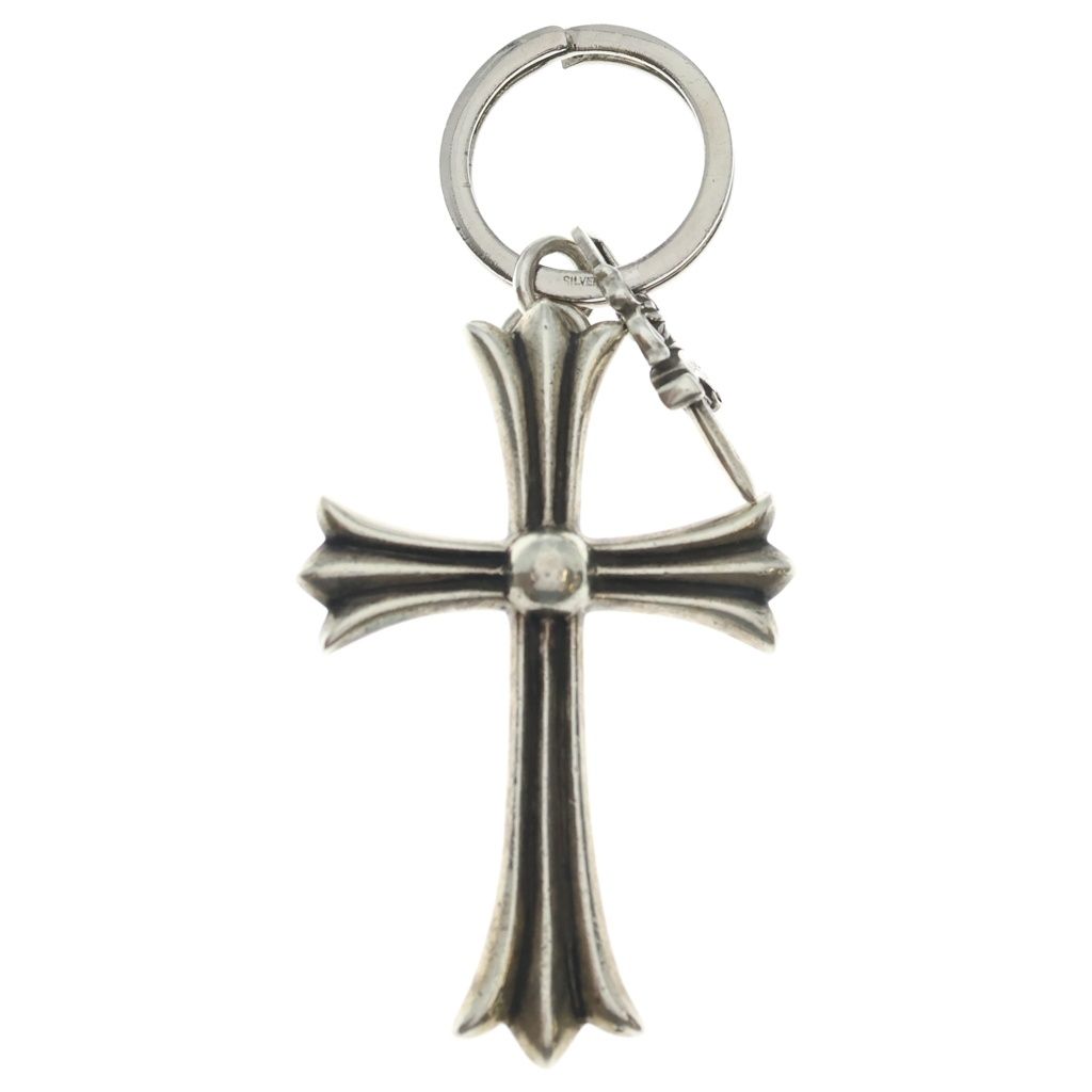 CHROME HEARTS (クロムハーツ) CH CRS LG&No5 DGGR ラージクロス #5ダガーキーリング シルバー