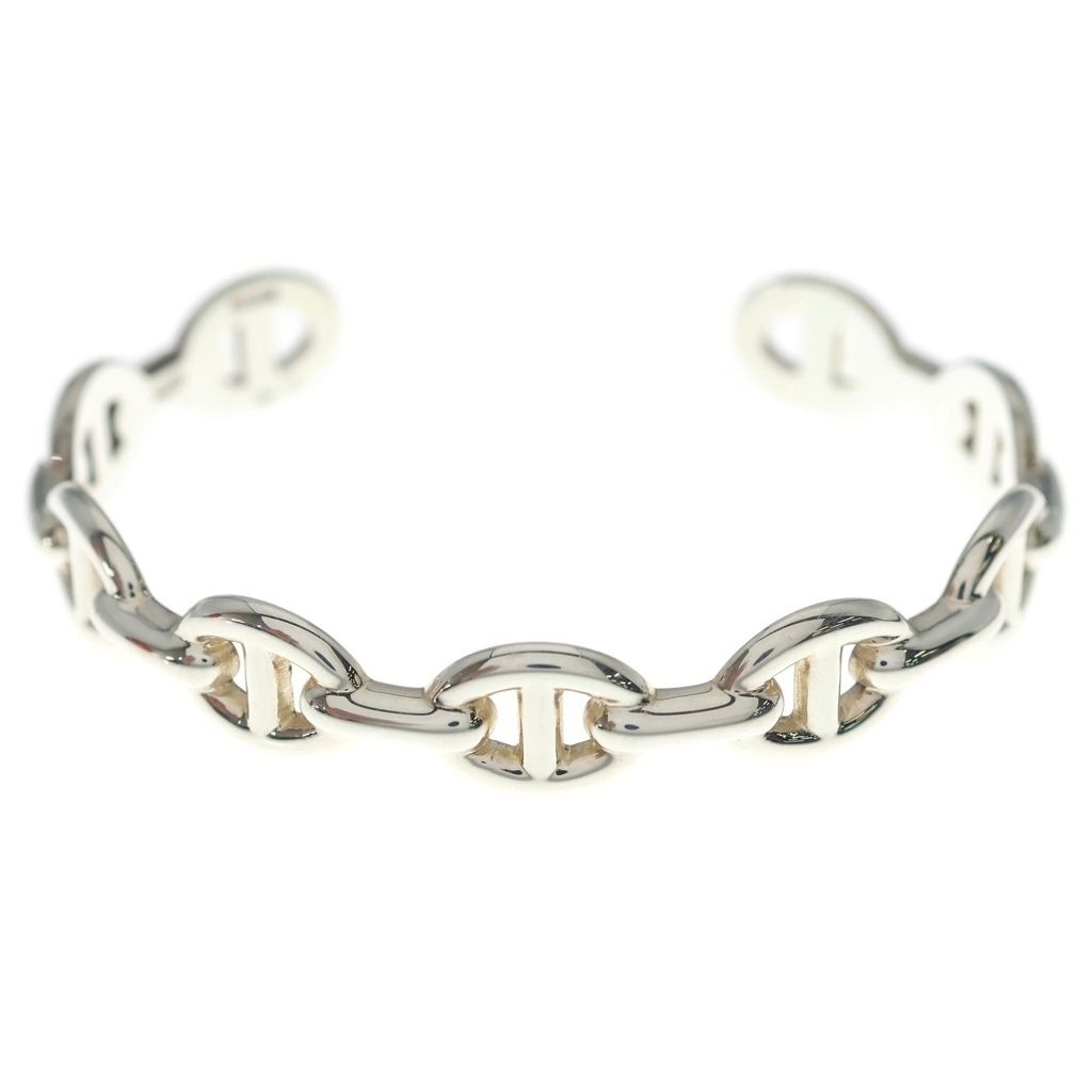 HERMES (エルメス) シェーヌダンクル アンシェネ ブレスレット バングル シルバー Ag925 21.3g