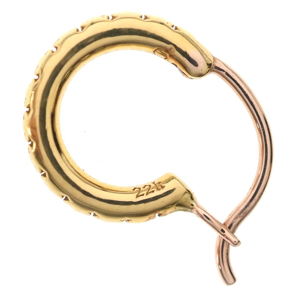 CHROME HEARTS (クロムハーツ) 22K HOOP TFL SML スモールTFLフープ