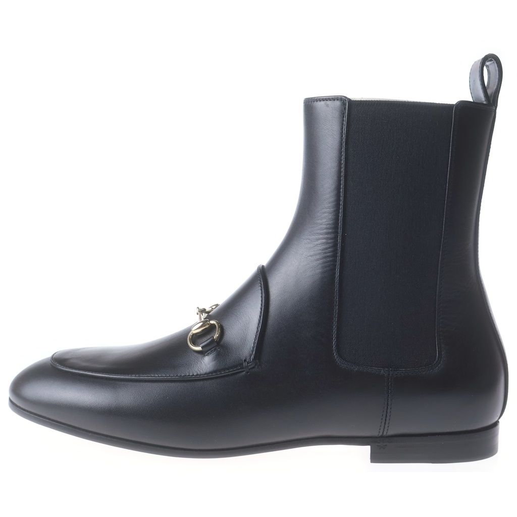 GUCCI (グッチ) ヨルダーン アンクルブーツ ブラック レザー #39