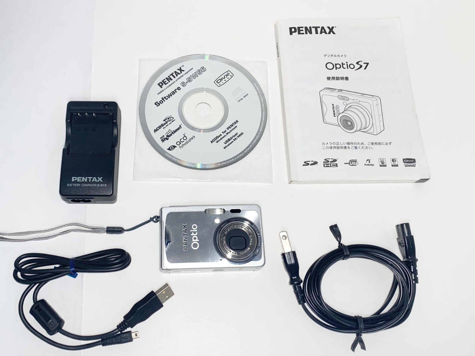 PENTAX カメラ ペンタックス Optio S7 OptioS7 オプティオ バッテリー