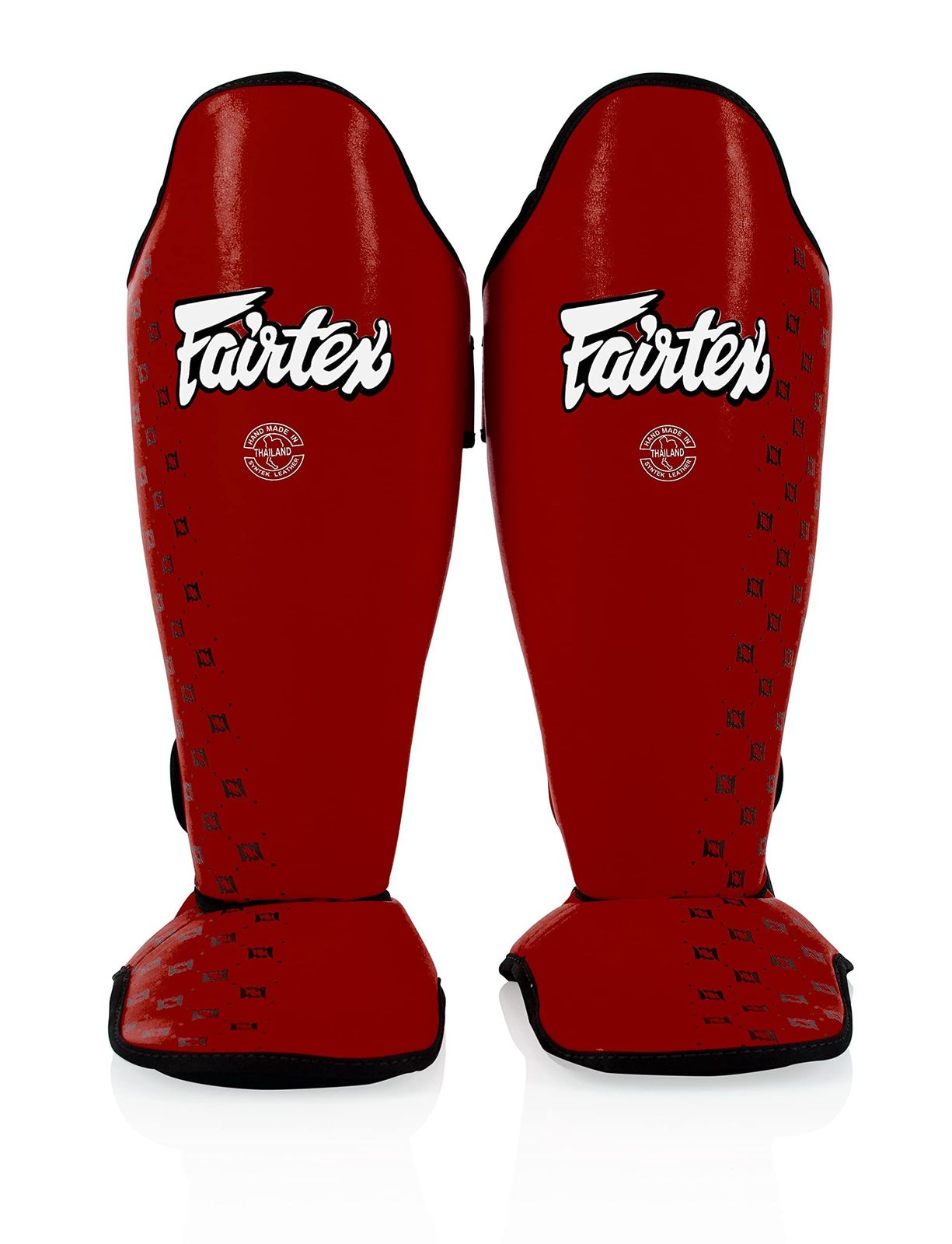 新品 Fairtex SP5 ムエタイ すね当て メンズ レディース 子供用 | シンガード プレミアム 軽量 耐久性 | トレーニング中やスパーリング中の脛骨の副子を防ぐ拡張保護 - XS レッド