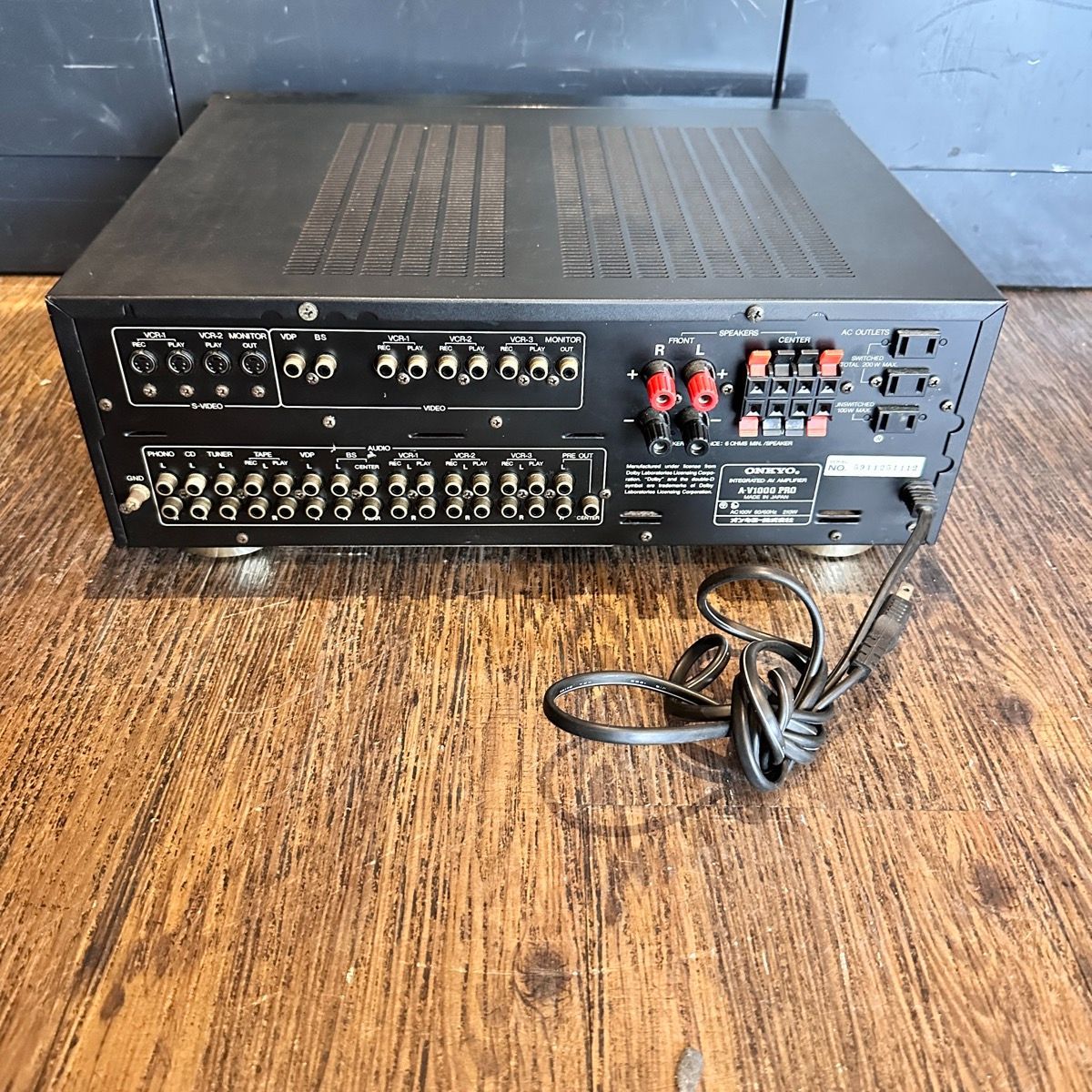 Onkyo A-V1000Pro AVアンプ オンキョー 動作確認済み - メルカリ