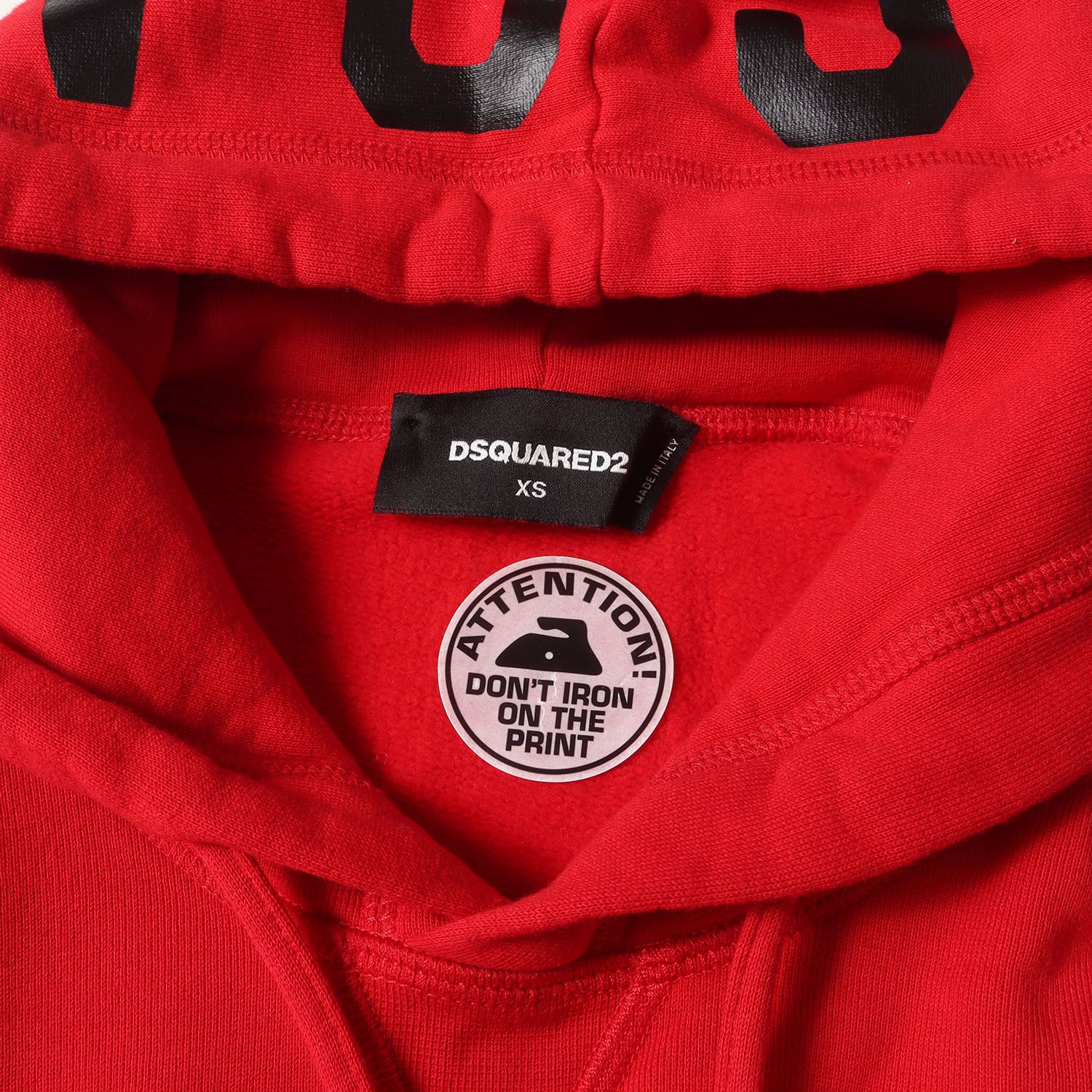 美品】DSQUARED2 ディースクエアード パーカー レッド サイズ:XS 