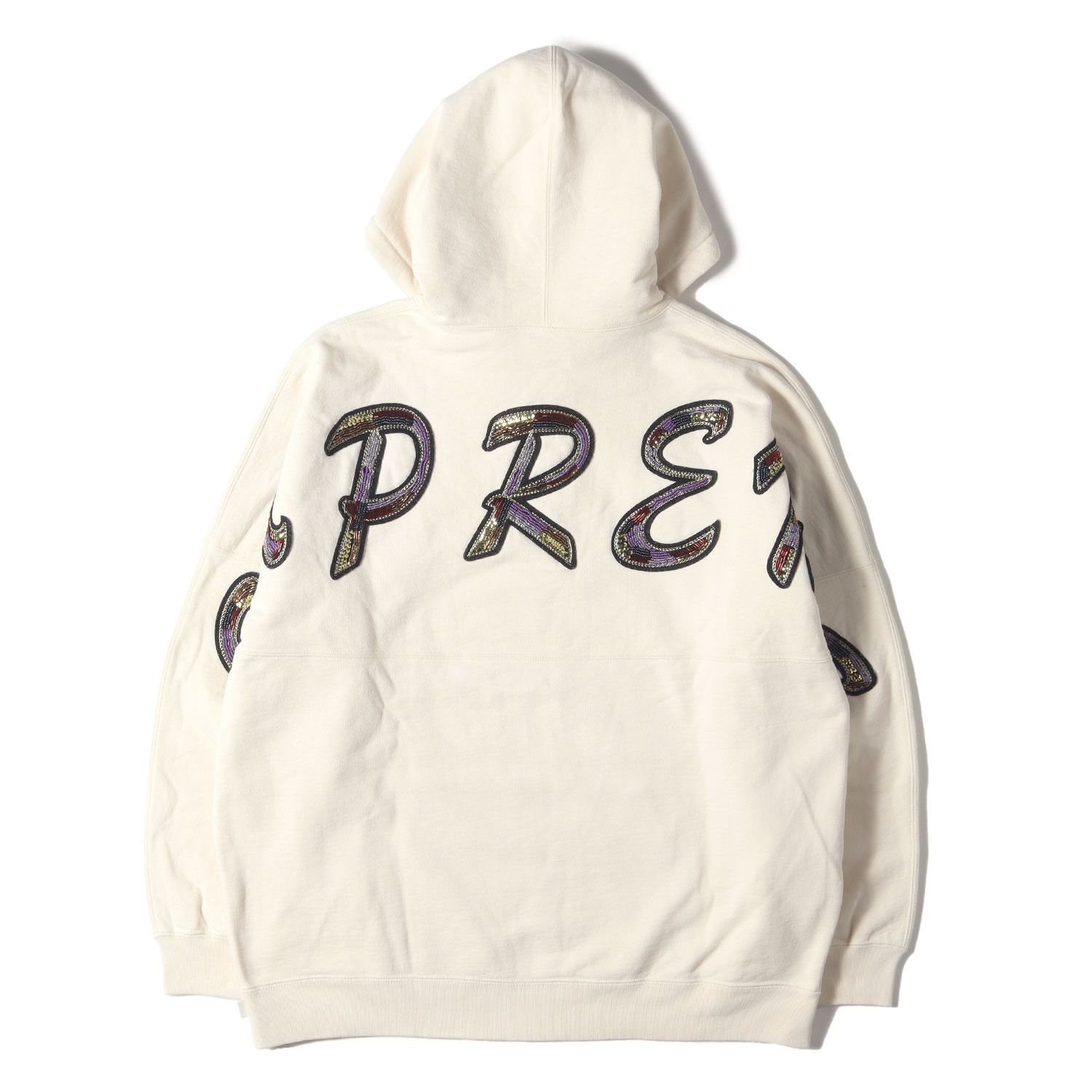 Supreme シュプリーム 22SS ビーズロゴ スウェット パーカー(Beaded