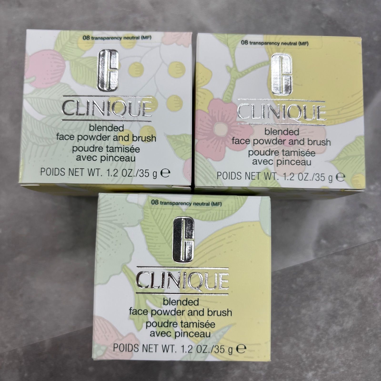 (o) 新品未使用 3個セット CLINIQUE クリニーク ブレンデッド フェース パウダー 08/1474