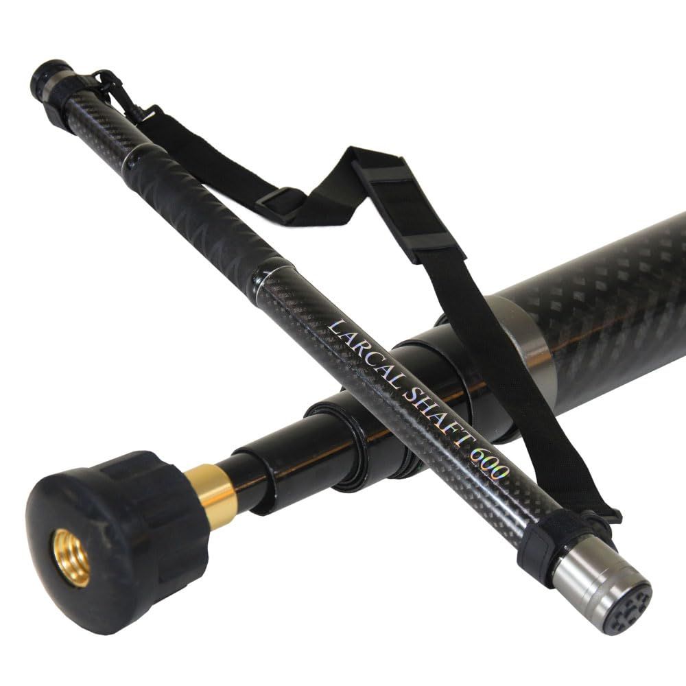 新品 おり釣具 小継ぎ玉の柄 カーボンランディングシャフト LARCAL SHAFT(ラーカルシャフト) 3.5m／4m／4.5m／5m／5.5m／6m (ori-larcal) (ブラック 6m)