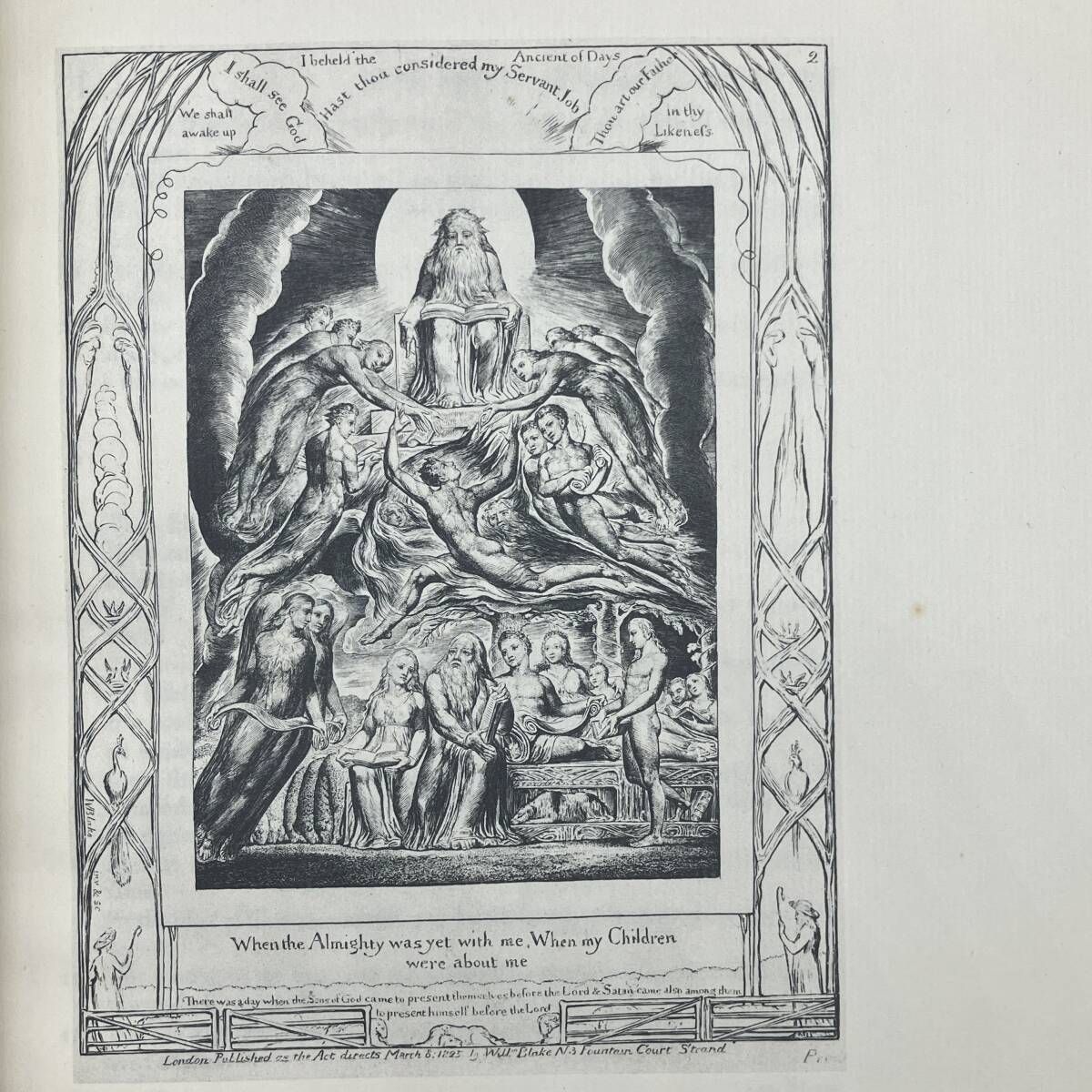 ウィリアム・ブレイク　William Blake　『 ヨブ記 』　挿画本　- 銅版画 22点記載 - 1927年 大型本　29cm ×　23cm ( INP_G08 )