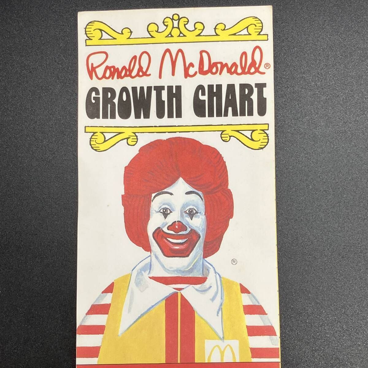 マクドナルド 1981 ロナルド 身長計 ポスター 看板 サイン McDonald