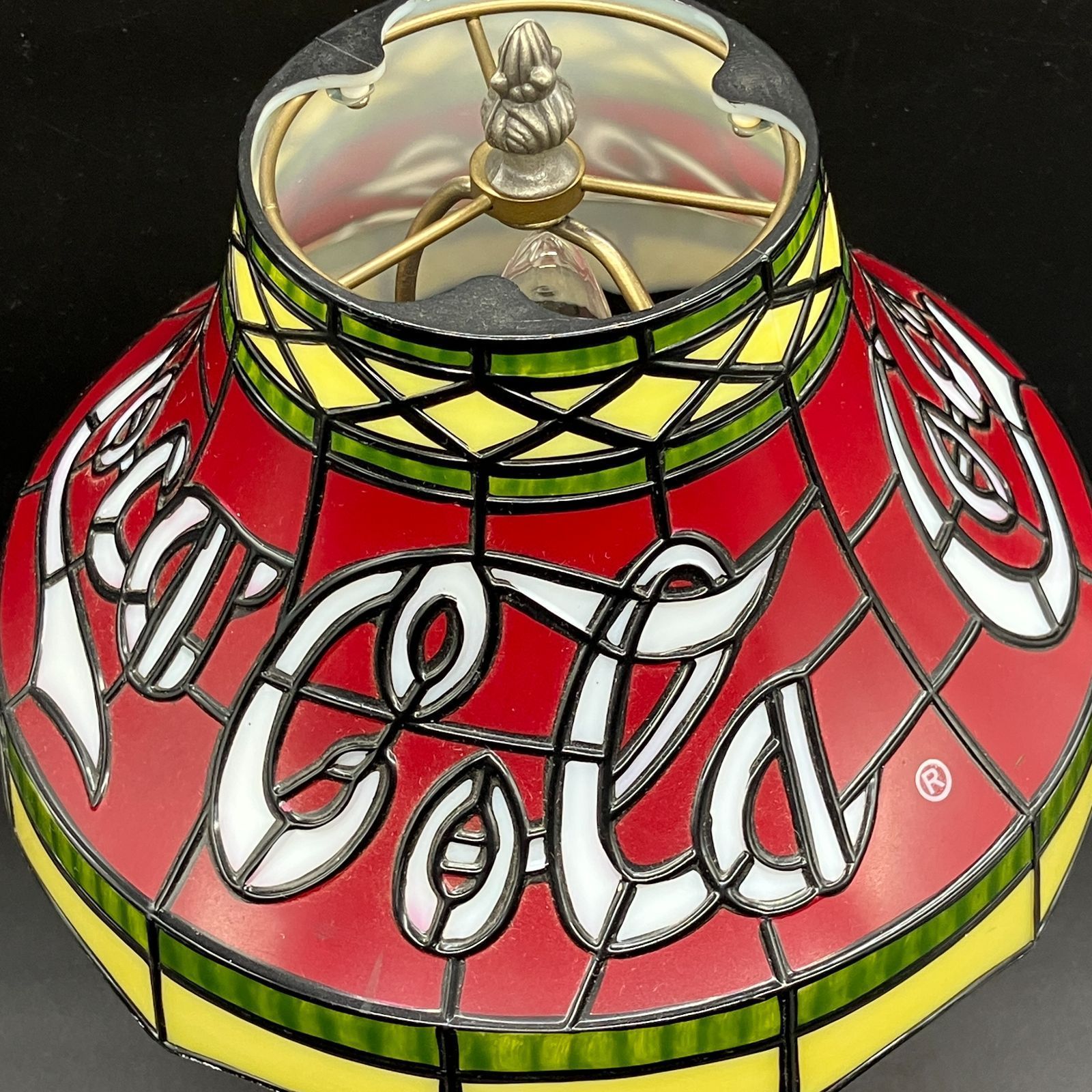 コカ・コーラ ステンドグラス調 テーブルランプ ビンテージ Coca