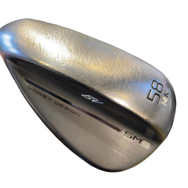 中古】 タイトリスト VOKEY SPIN MILLED SM9 ツアークロム 58°/14°K
