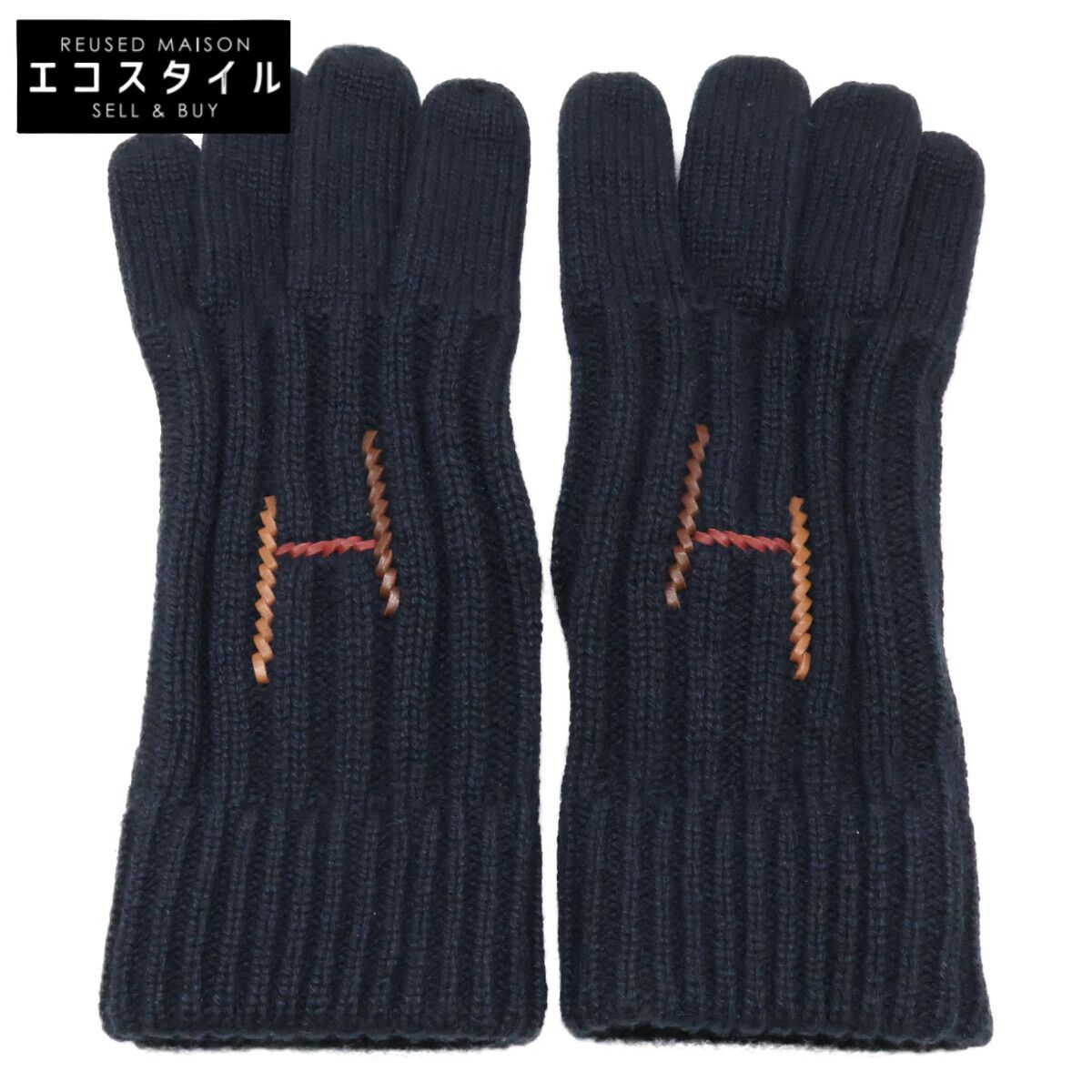 HERMES　エルメス　Hトルサド カシミヤ/シルク　M