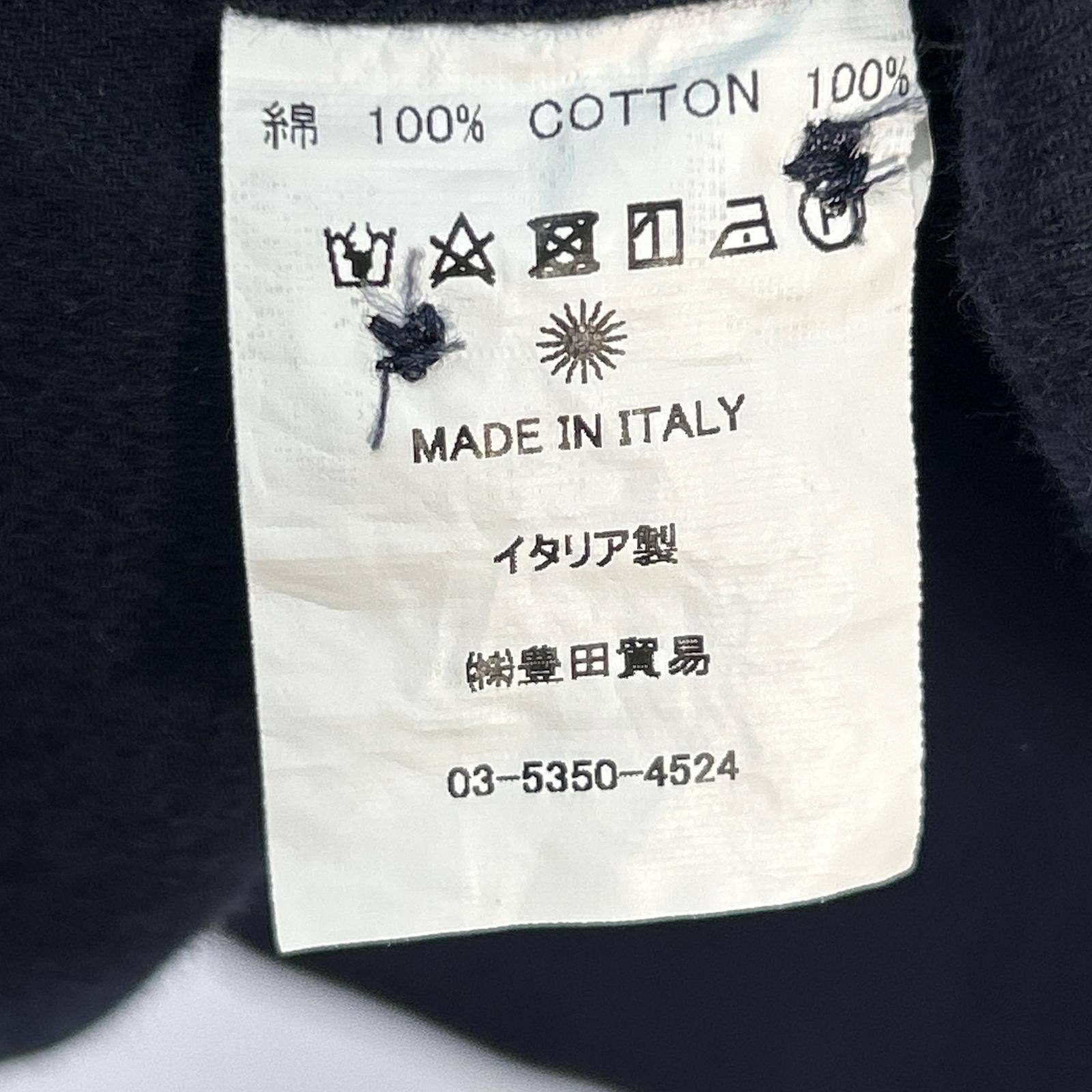 GIANNETTO ジャンネット ネイビー コットン vinci fit カッタウェイ