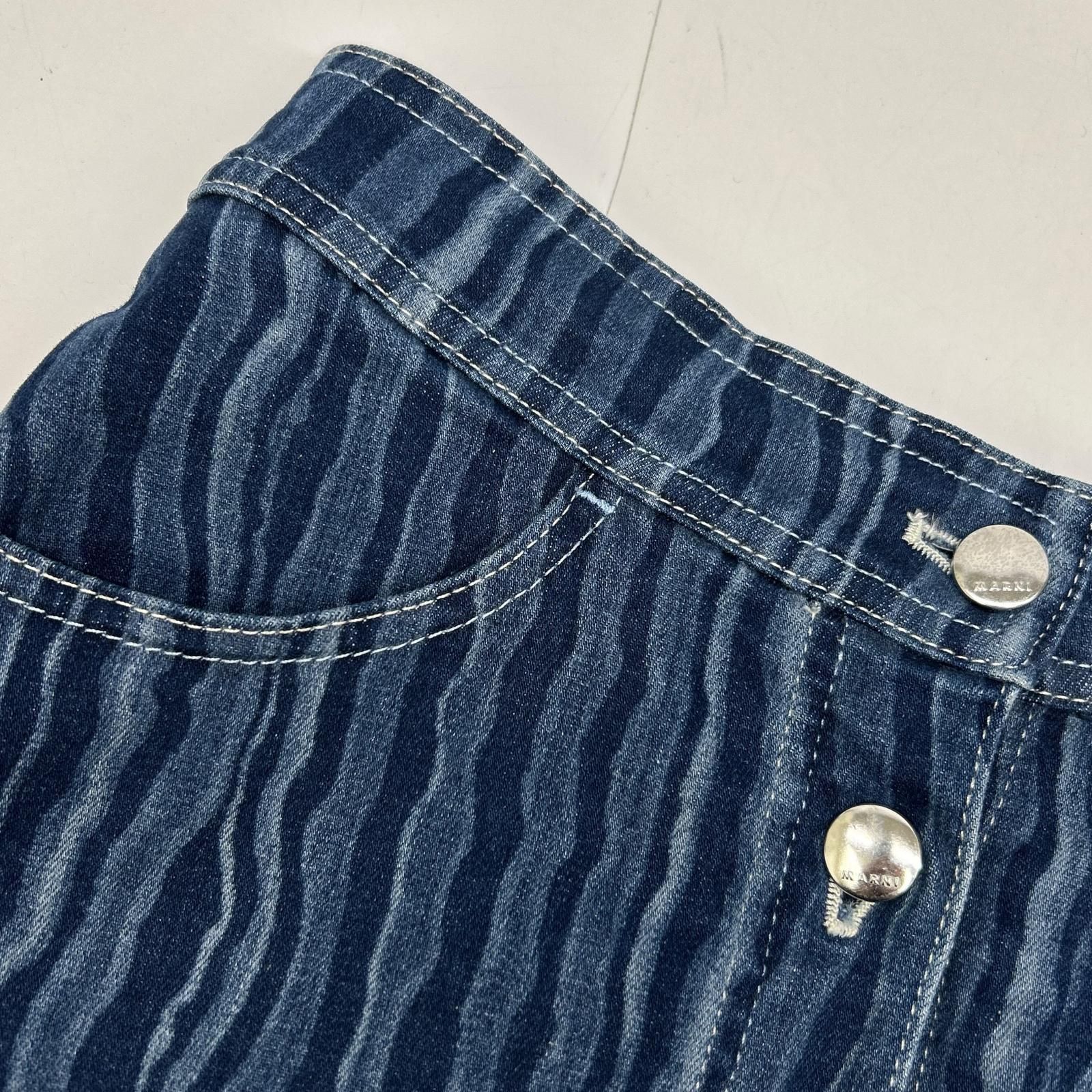 MARNI マルニ 22SS GOJD0447A0 インディゴ コットン混 ファニー