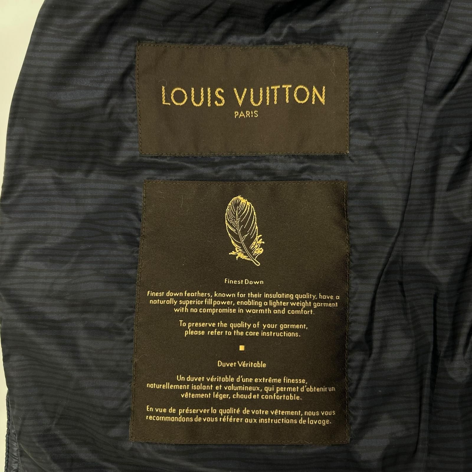 LOUIS VUITTON ルイヴィトン H9B44W ネイビー キルティング ジップ