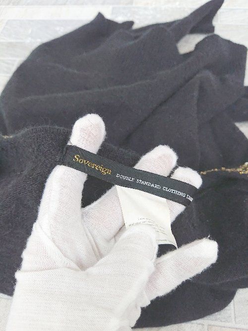 ◇ sovereign ソブリン アンゴラ 装飾ビジュー 長袖 ニット 