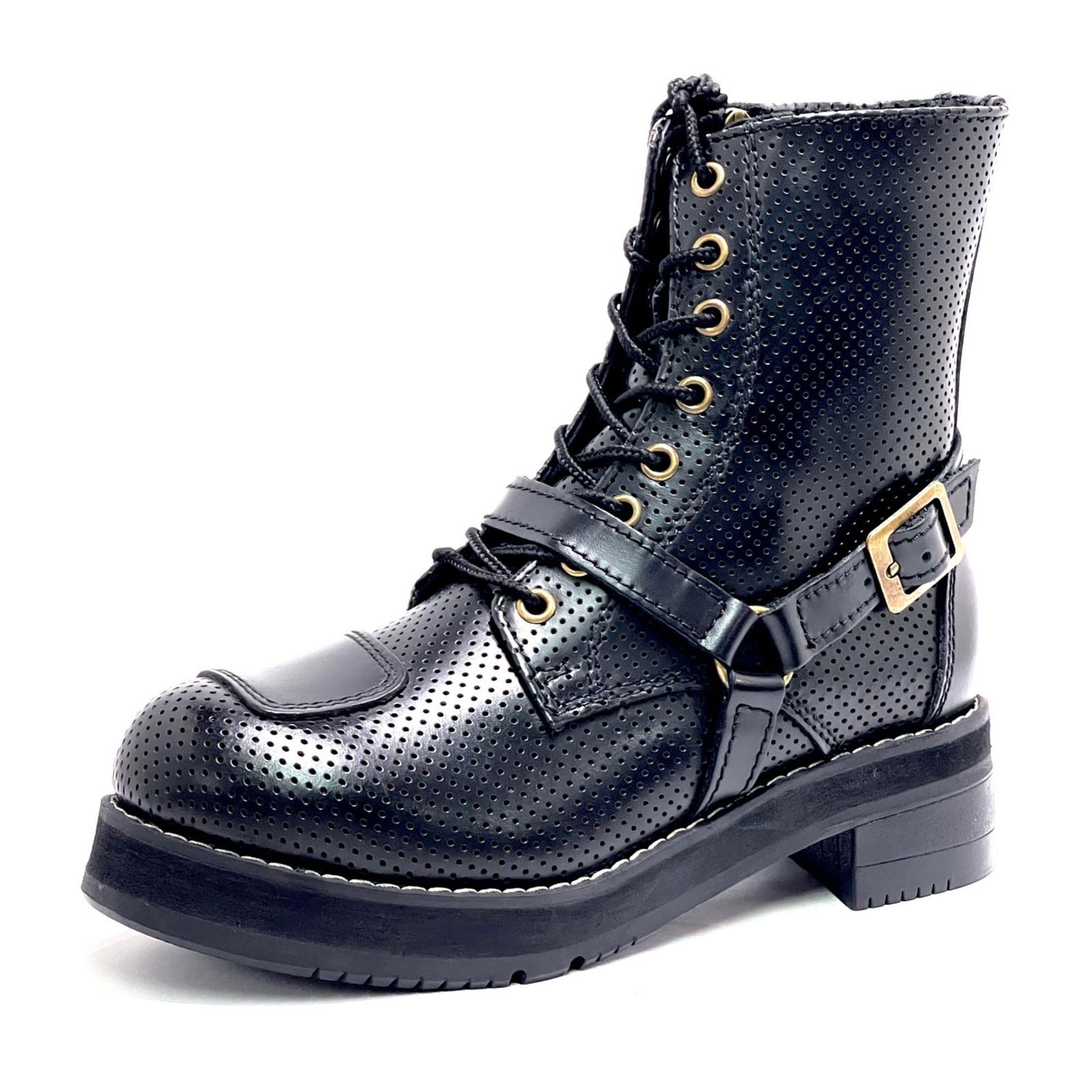 新品 厚底ファルコン パンチングブーツ 24.5