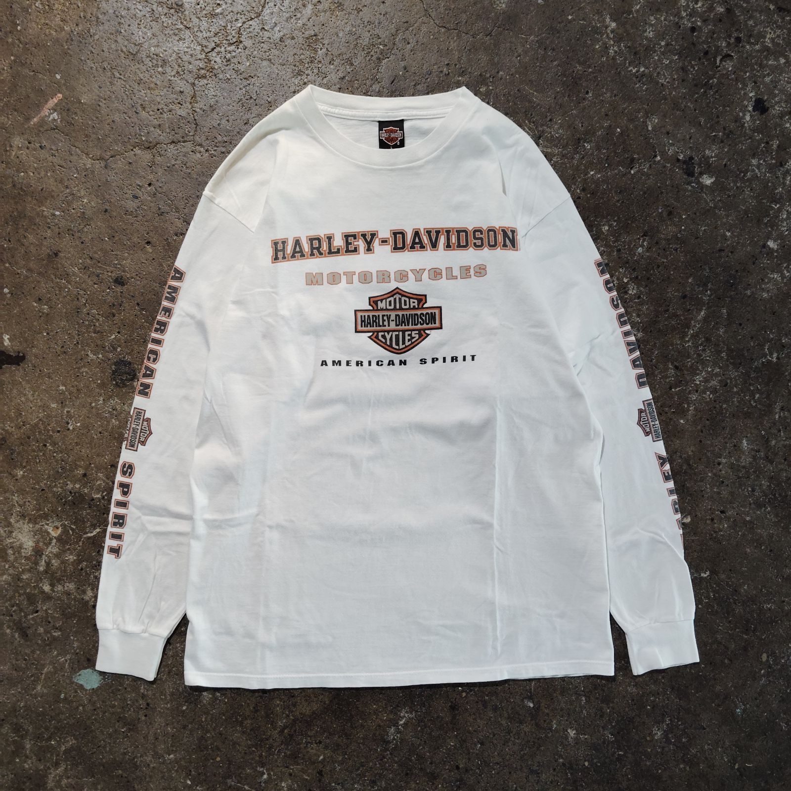 Harleydavidson ロンT 00s usa製 フレイム イーグル 