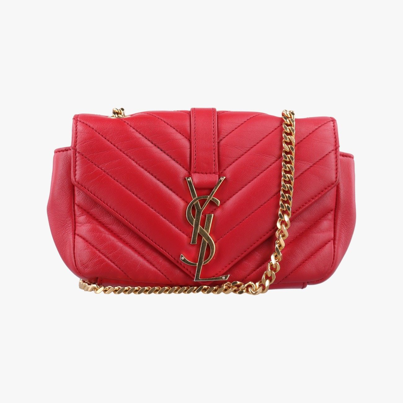 イヴサンローランYves Saint Laurentベイビーチャイ レッド レザー 399289 DMR399289.0515