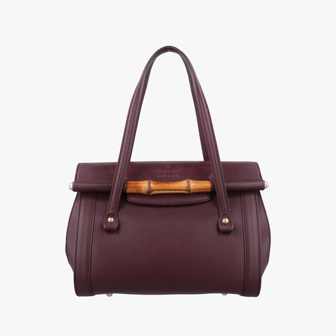 グッチGucciバンブーバレット ボルドー レザー 338989 I016731740