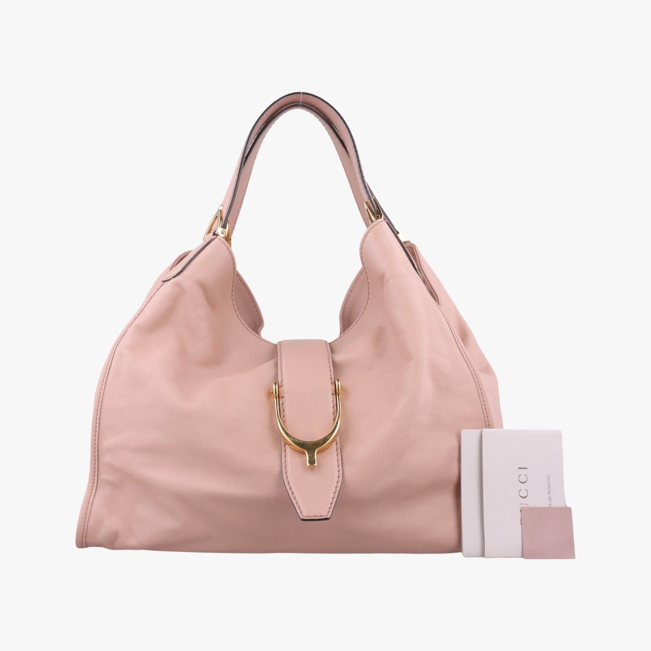 グッチGucciソフト スターラップ ピンク レザー 296856 B013564467
