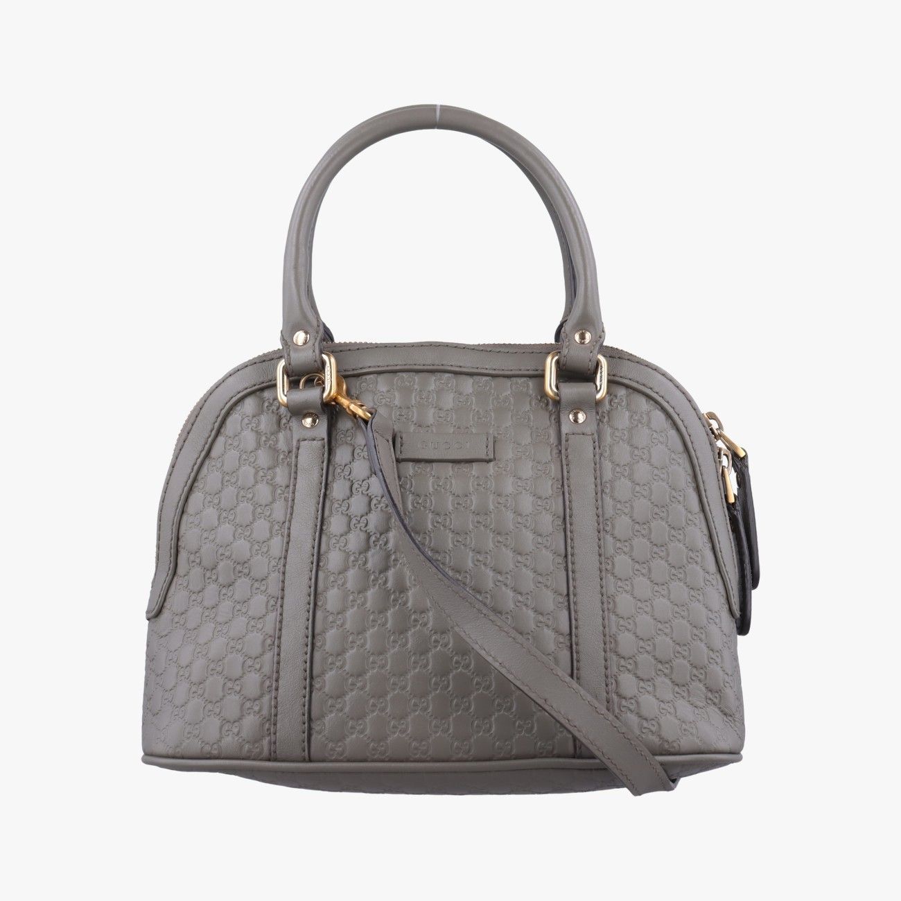 グッチGucciマイクログッチシマ グレー レザー 449654 E023641768