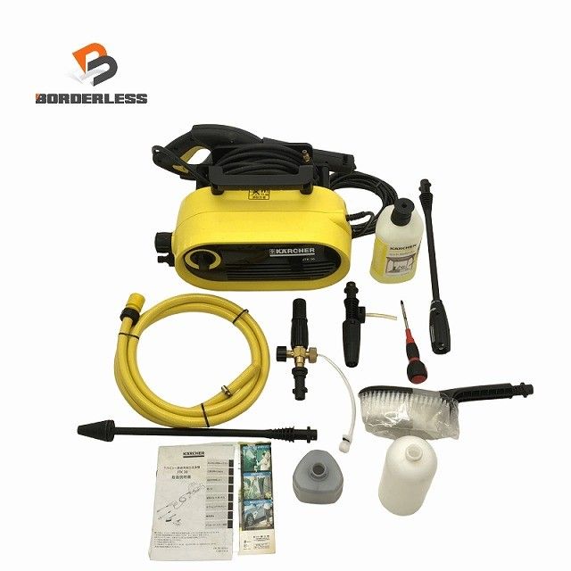 ☆美品☆KARCHER ケルヒャー 100V 50/60Hz 家庭用高圧洗浄機 JTK38 1.600-960.0 アタッチメント付き 電動工具127559