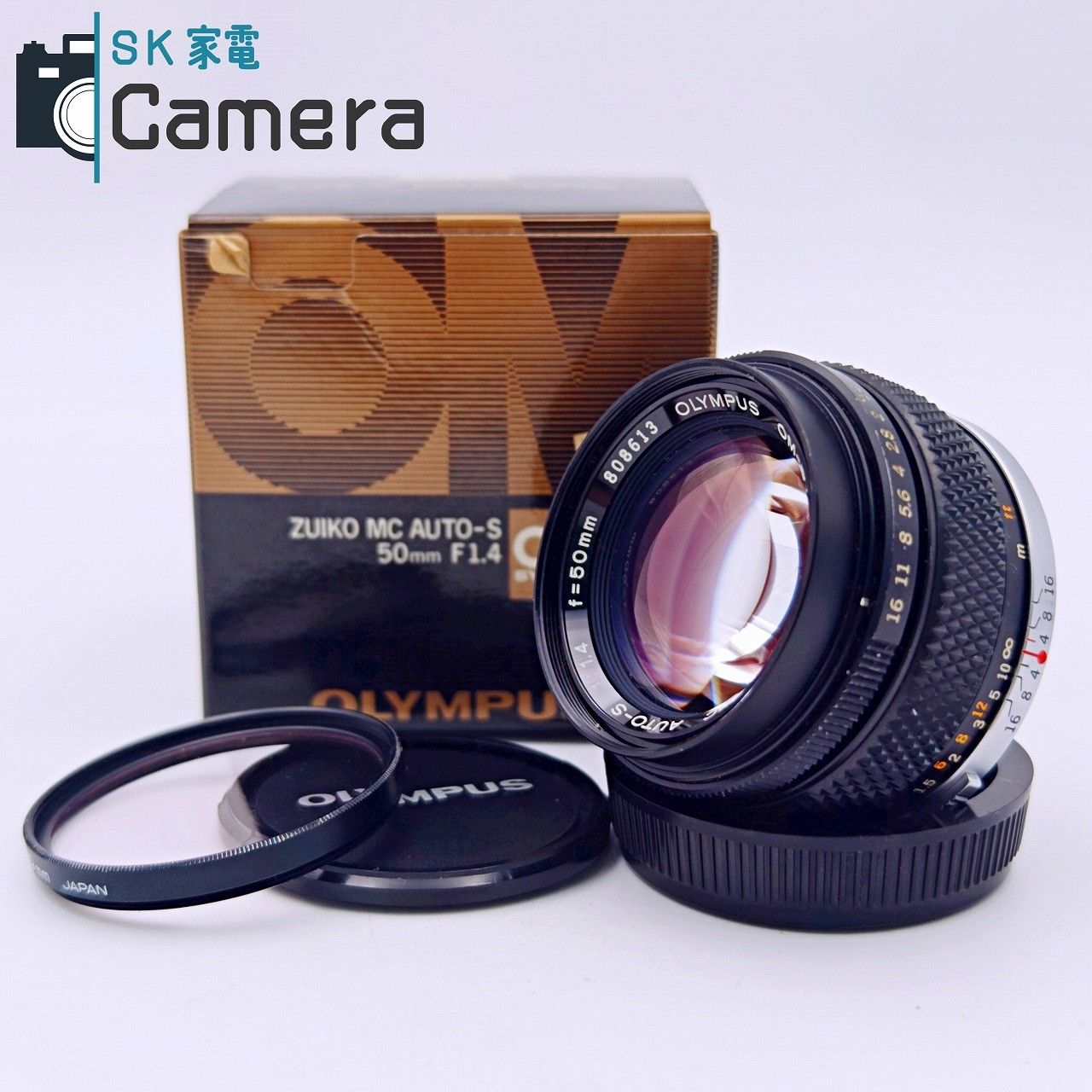 【中古】 OLYMPUS OM-SYSTEM ZUIKO MC AUTO-S 50ｍｍ F1.4 オリンパス 箱付 中古】 OLYMPUS OM-SYSTEM ZUIKO MC AUTO-S 50mm F1.4 オリンパス 箱