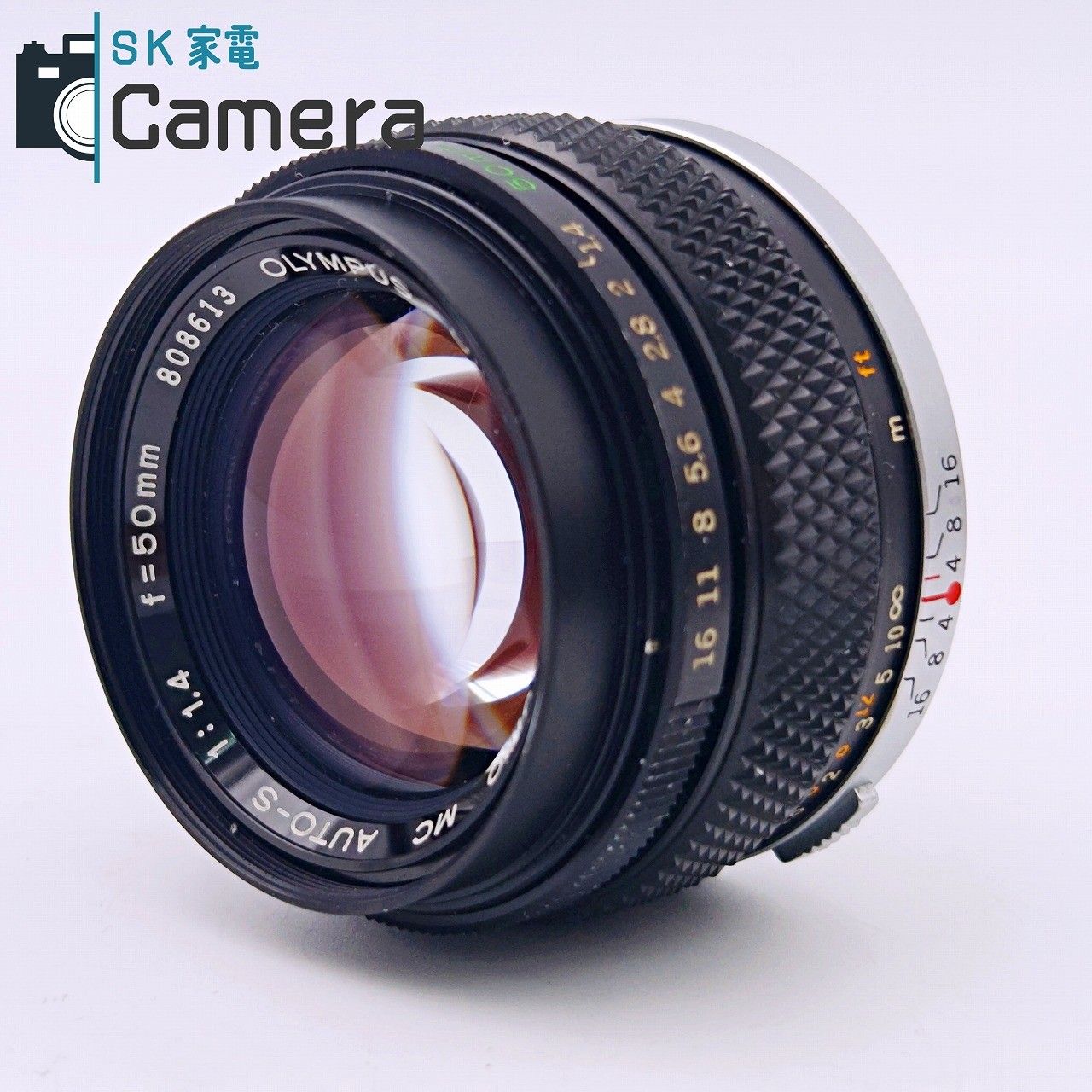 中古】 OLYMPUS OM-SYSTEM ZUIKO MC AUTO-S 50mm F1.4 オリンパス 箱