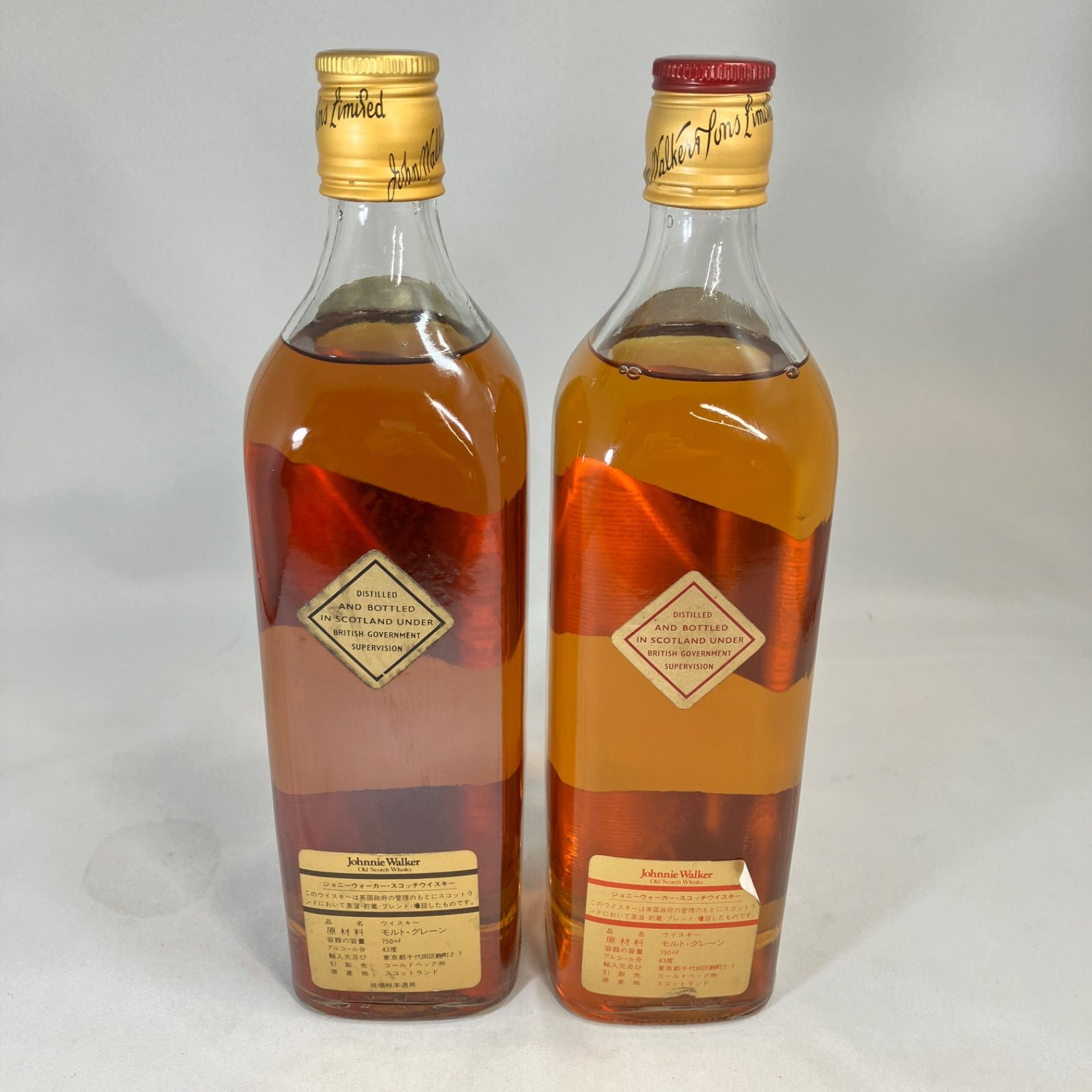 Johnnie Walker ジョニーウォーカー 金キャップ ブラックラベル レッド