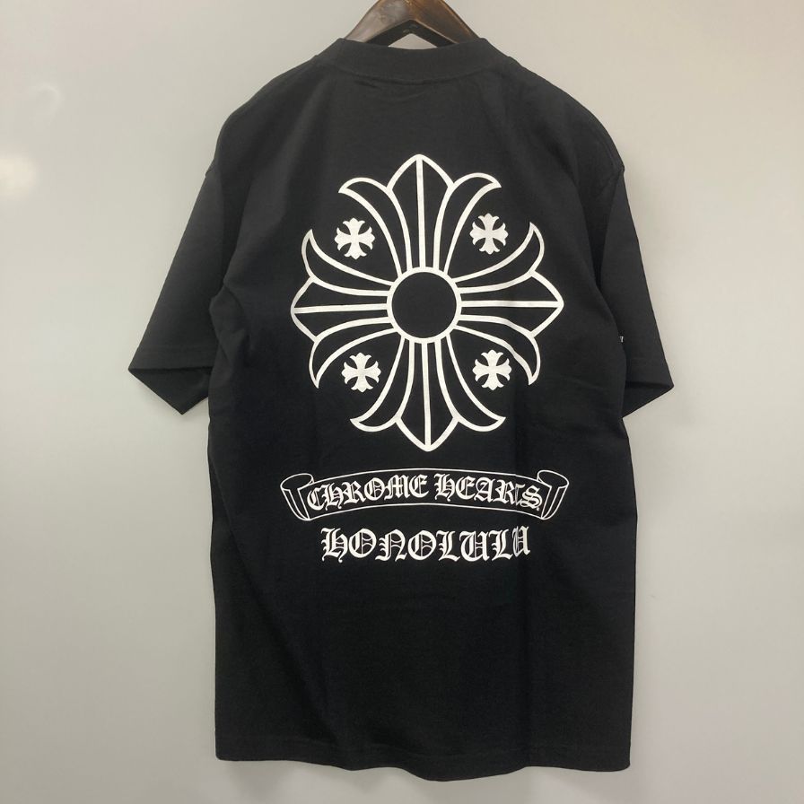 クロムハーツ Tシャツ ポケットT 胸元ロゴ バックプリント クロス