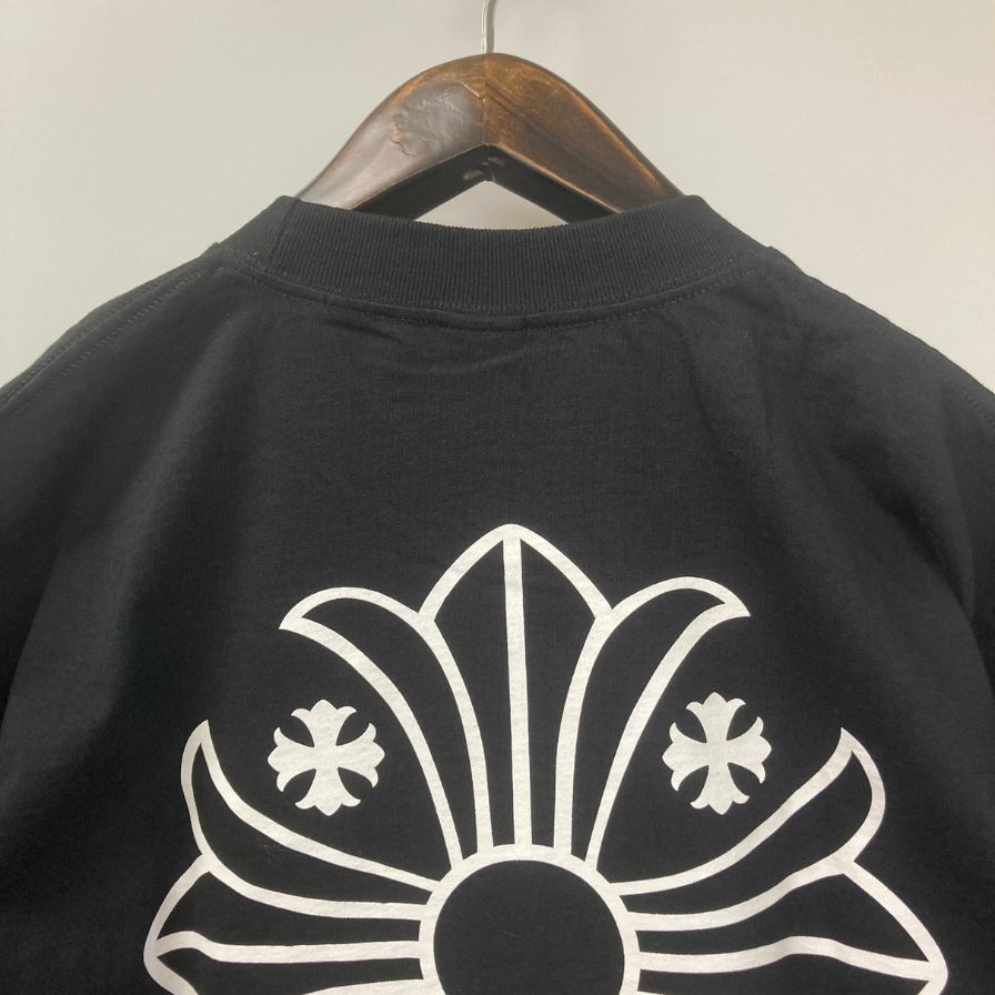 クロムハーツ Tシャツ ポケットT 胸元ロゴ バックプリント クロス