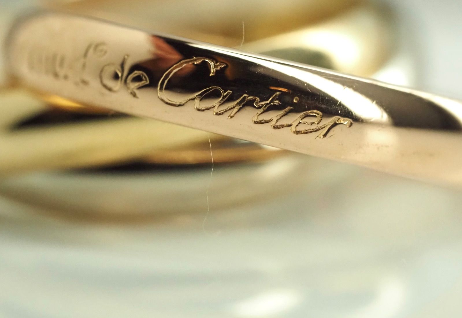 Cartier カルティエ 750 トリニティリング K18 56号 証明書 - メルカリ
