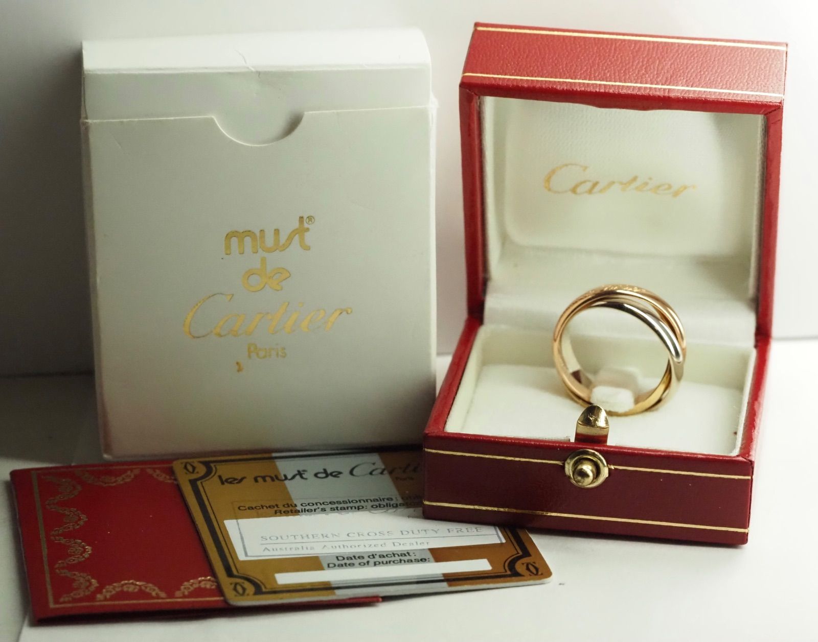 Cartier　カルティエ　750 トリニティリング 56号　K18 証明書有 Cartier カルティエ 750 トリニティリング K18 56号 証明書 - メルカリ