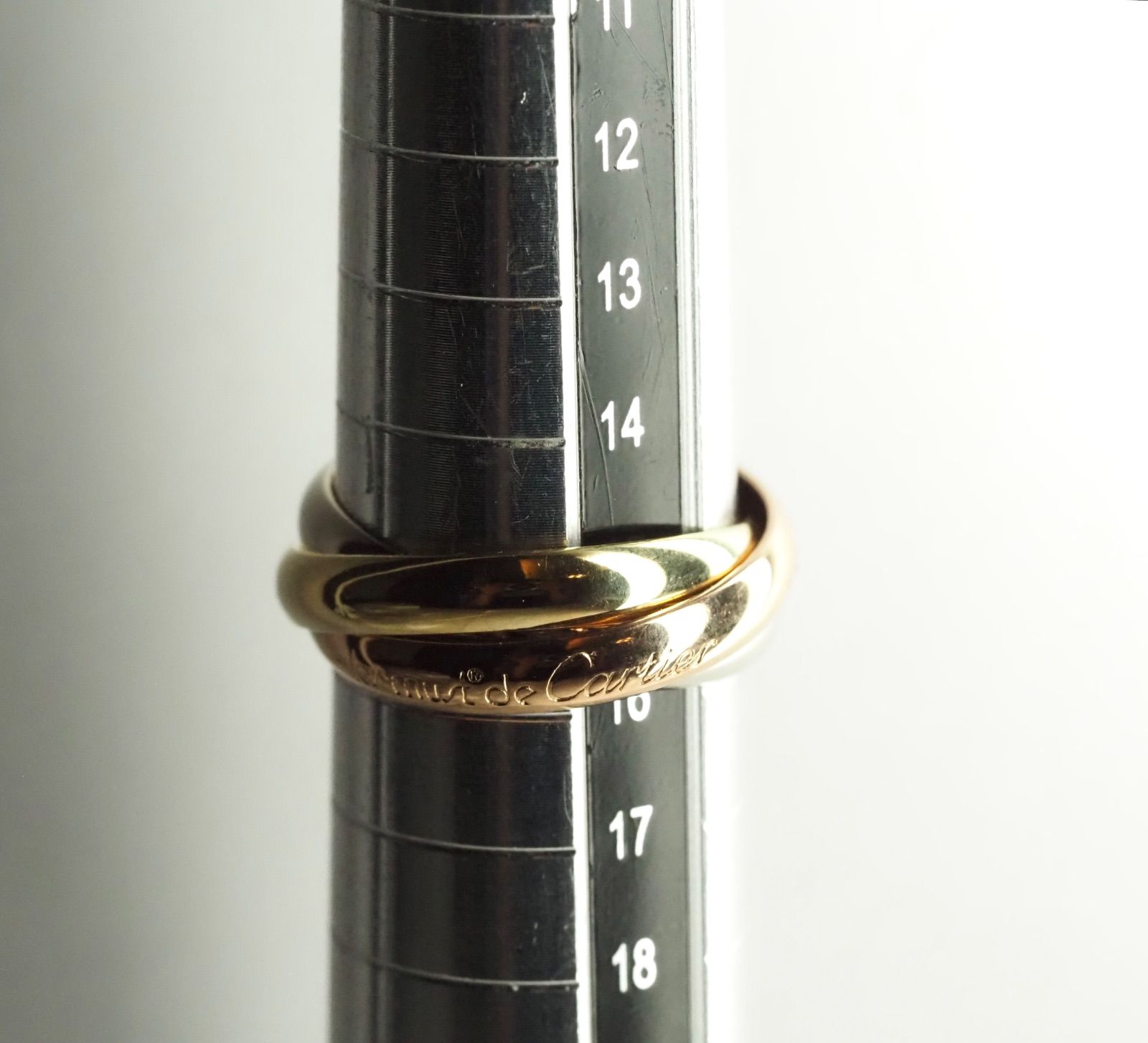 Cartier カルティエ 750 トリニティリング K18 56号 証明書 - メルカリ