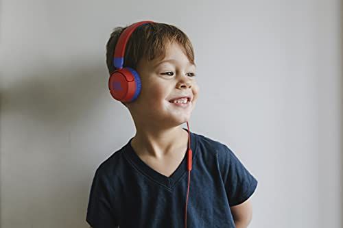 JBL JR310 子供向け ヘッドホン 音量制御機能搭載/カスタマイズシール付属/リモコンマイク付き レッド/ブルー 2021年モデル JBLJR310RED JBL JR310 子供向け ヘッドホン 音量制御機能搭載/カスタマイズシール付属/リモコンマイク付き レッド/ブルー 2021年モデル JBLJR310RED